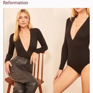 Reformation Troye Knit Bodysuit